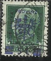 OCCUPAZIONE ITALIANA ITALY OVERPRINTED SOPRASTAMPATO ITALIA 1944 LUBIANA TEDESCA GERMAN OCCUPATION CENT. 25 USATO USED - Ocu. Alemana: Lubiana