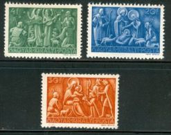 HUNGARY 1943 HISTORY Culture Celebration CHRISTMAS - Fine Set MNH - Nuevos