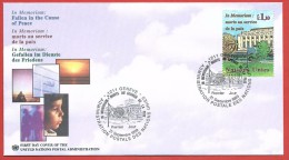 ONU GINEVRA FDC - 1999 - In Memoria Dei Caduti Per La Pace - 1,10 Fr. - Michel NT-GE 380 - FDC