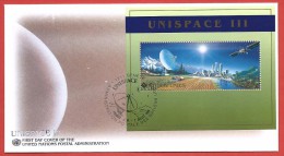 ONU GINEVRA FDC - 1999 - UNISPACE III - FOGLIETTO - 2,00 Fr. - Michel NT-GE BL11 - FDC