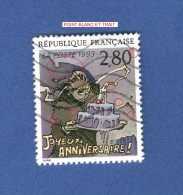 * 1993  N° 2839  JOYEUX  ANNIVERSAIRE DE G . SOREL OBLITÉRÉ YVERT 0.50 € - Gebraucht