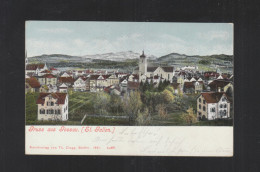 Schweiz AK Gruß Aus Gossau 1904 - Gossau