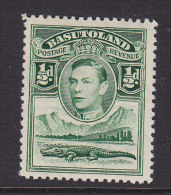 Basutoland 1938 Mi. 18    ½d. George VI. & Crocodile Krokodil MH* - 1933-1964 Colonie Britannique