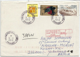 Belle Lettre Du Village D'Encamp Adressée à Yokohama Au Japon, Avec Cachet Japonais Au Recto Enveloppe - Storia Postale