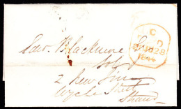 Great Britain Stampless Folded Letter Brighton BS - ...-1840 Prephilately