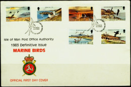 MARINE BIRDS-ISLE OF MAN-FDC-1983-SCARCE-FC-62-5 - Albatros