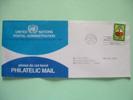 United Nations - New York 1972 Cover To USA - Clover Heart - Economic Comission Slogan - Covers & Documents