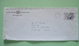 United Nations - New York 1986 Cover To USA - Philately International Hobby - Brieven En Documenten