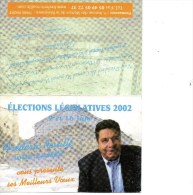 Niort. Calendrier Elections Législatives 2002. Frédéric Rouillé. - Petit Format : 2001-...