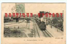 ACHAT DIRECT < 92 - BOURG La REINE < DEPART Du TRAIN à La GARE - LOCOMOTIVE - CHEMIN De FER - BAHNHOF - RAILWAY - Bourg La Reine