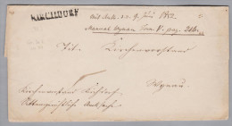 Heimat BE KIRCHDORF Langstempel 1852-06-09 Briefhülle - ...-1845 Prefilatelia