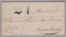 Heimat BE LAMBOING Schriftstempel Auf Ortsbrief - ...-1845 Préphilatélie