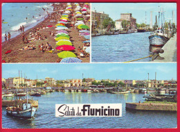 Italia Italy Postcard Fiumicino Saluti Da Fiumicino Ships Boats Circulated - Fiumicino