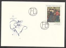 Czech Rep. / First Day Cover (1994/17 B) Praha: Henri De Toulouse-Lautrec (1864-1901) "Moulin Rouge" (1892) Nat. Gallery - Hotel- & Gaststättengewerbe