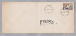 OZ Gilbert&Ellice Island 1953-10-29 Christmas Island P.O. Brief Nach San Francisco - Isole Gilbert Ed Ellice (...-1979)