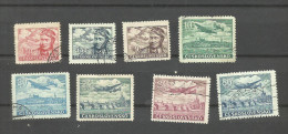 Tchécoslovaquie Poste Aérienne N°19 à 21, (22 Abîmé Offert), 24 à 27 Cote 6.20 Euros - Poste Aérienne