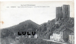 DEPT 46 : Luzerch , Quai Lefranc De Pompignac Vue Du Pont Du Chemin De Fer - Luzech