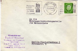 2794   Carta  Berlin 1959, Feria Industrial  Flamme - Lettres & Documents