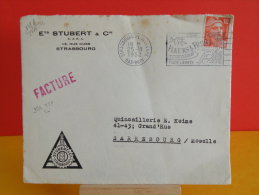 Flamme - 67 Bas Rhin, Strasbourg - Fleurs & Fruits Toute L´année - 25.11.1952 - Sellados Mecánicos (Publicitario)