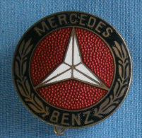 MERCEDES BENZ  - Car / Auto -  Vintage Enamel  Badge / Pin / Brooch Size Cca 25mm - Mercedes