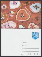 2001-EP-18 CUBA 2001. Ed.55b. VALENTINE'S DAY. SPECIAL DELIVERY. POSTAL STATIONERY. DIA DE LOS ENAMORADOS. FLOWERS. HEAR - Briefe U. Dokumente
