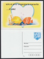 2001-EP-21 CUBA 2001. Ed.55f. VALENTINE'S DAY. SPECIAL DELIVERY. POSTAL STATIONERY. PAREJA DE PECES. FISH. UNUSED. - Covers & Documents