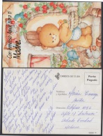 2001-EP-50 CUBA 2001. Ed.57q. MOTHER DAY SPECIAL DELIVERY. POSTAL STATIONERY. OSO. BEAR. FLORES. FLOWERS. USED. - Storia Postale