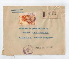 Lettre De MOPTI Pour KANKAN  1949 - Brieven En Documenten
