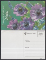 2001-EP-56 CUBA 2001. Ed.57m. MOTHER DAY SPECIAL DELIVERY. POSTAL STATIONERY. FLORES VIOLETAS. FLOWERS. UNUSED. - Cartas & Documentos