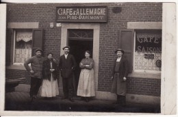 Carte Postale Photo CAFE D´ALLEMAGNE Jean PIRE-DARIMONT  LIEGE Ou VERVIERS (Belgique) à Confirmer ? Quina Goffinet Liège - Luik