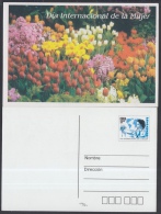 2001-EP-76 CUBA 2001. Ed.56. INTERNATIONAL WOMEN'S DAY. POSTAL STATIONERY. JARDIN DE FLORES. FLOWERS. UNUSED. - Storia Postale