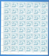 SWITZERLAND 1956 * Block Of 48 Dummy Stamps * Blue * Specimen Essai Essay Proof Trial Prueba Probedruck Test - Plaatfouten