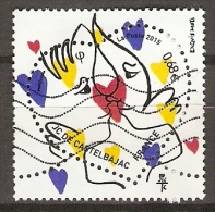 FRANCE    -      2015 .  Y&T N° 4924 Oblitéré. .  COEUR  DE  CASTELBAJAC - Used Stamps