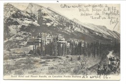 Delcampe - ///  CPA - Amérique - Canada - Banff Hôtel And Mount Rundle - Canadian Pacific Railway   // - Banff