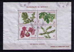 MONACO 1983 - BLOC LES 4 SAISONS - Used Stamps