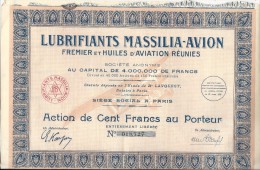 LUBRIFIANT MASSILIA AVION - Aviación