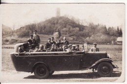 Carte Postale Photo LOURDES-Garage Impérial DELHOSTE-BUS-AUTOBUS-AUTOCARS-VOITURE-TRANSPORT- - Autobús & Autocar