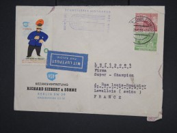 ALLEMAGNE - Enveloppe Commerciale De Berlin Pour La France En 1951 Avec Vignette - Manque 1 Timbre  - à Voir - Lot P7751 - Briefe U. Dokumente