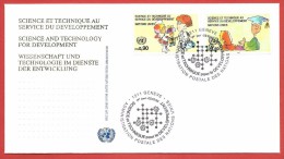 ONU GINEVRA FDC - 1992 - Scienza E Tecnica Al Servizio Dello Sviluppo - 0,90 + 1,60 Fr. - Michel NT-GE 221-222 - FDC