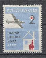 Yugoslavia Red Cross Week 1957 Red Cross, Charity Stamp MNH - Liefdadigheid