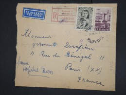 BULGARIE - Enveloppe En Recommandée De Plovdiv Pour Paris En 1951 - Aff. Plaisant - à Voir - Lot P7770 - Briefe U. Dokumente