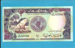 SUDAN - 20  SUDANESE POUNDS - 1991 - P 47 - UNC. - 2 Scans - Soudan