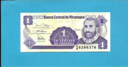 NICARAGUA - 1 Centavo - ND ( 1991 )  - P 167 - UNC. - Serie A/B - 2 Scans - Nicaragua