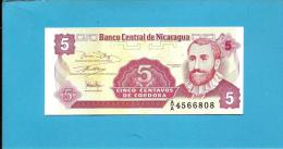NICARAGUA - 5 Centavos - ND ( 1991 )  - P 168 - UNC. - Serie A/A - 2 Scans - Nicaragua