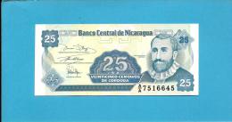 NICARAGUA - 25 Centavos - ND ( 1991 )  - P 170 - UNC. - Serie A/A - 2 Scans - Nicaragua