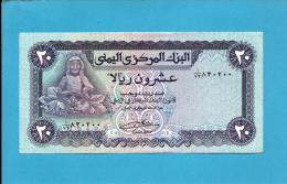 YEMEN ARAB REPUBLIC - 20 RIALS -  ND ( 1985 ) - P 19.b -  Sign. 8 - UNC. - Central Bank Of Yemen - 2 Scans - Jemen