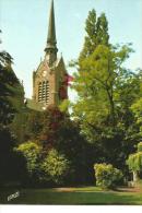 Cpm 62408 , Laventie L'église Vue Du Jardin Public - Laventie