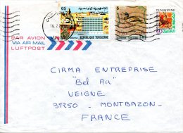 TUNISIE. N°816 De 1976 Sur Enveloppe Ayant Circulé. Mosaïque/Canard. - Arqueología