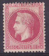 France N°32 - 80c Rose - Neuf *  - TB - 1863-1870 Napoléon III Lauré