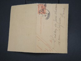 FRANCE - TUNISIE - Entier Postal ( Carte Lettre ) De Sfax Pour Paris En 1916 - à Voir - Lot P7818 - Cartas & Documentos